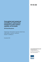 Conceptual and numerical modelling of radionuclide transport in near-surface systems at Forsmark. SR-Site Biosphere