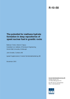 The potential for methane hydrate formation in deep repositories of spent nuclear fuel in granitic rocks