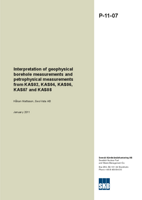 Interpretation of geophysical borehole measurements and petrophysical measurements from KAS02, KAS04, KAS06, KAS07 and KAS08