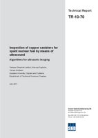 Inspection of copper canisters for spent nuclear fuel by means of ultrasound. Algorithms for ultrasonic imaging