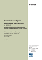 Hydrochemical characterisation in KFM04A. Results from two investigated borehole sections, 230.5-237.6 and 354.0-361.1 metres. Forsmark site investigation