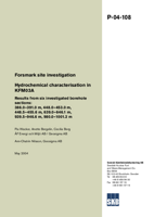 Hydrochemical characterisation in KFM03A. Results from six investigated borehole sections: 386.0-391.0 m, 448.0-453.0 m, 448.5-455.6 m, 639.0-646.1 m, 939.5-946.6 m, 980.0-1001.2 m. Forsmark site investigation