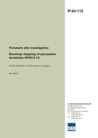 Boremap mapping of percussion boreholes HFM16-18. Forsmark site investigation