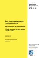 Äspö Hard Rock Laboratory. Prototype repository. THM modelling of the bentonite buffer. Canister mid-height 1D radial models, holes #1 and #3