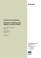 Addendum to Difference flow logging in borehole KFM01A. Forsmark site investigation