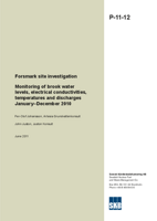 Monitoring of brook water levels, electrical conductivities, temperatures and discharges January-December 2010. Forsmark site investigation