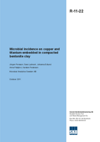 Microbial incidence on copper and titanium embedded in compacted bentonite clay