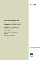 Temperature buffer test. Hydro-mechanical and chemical/mineralogical characterizations