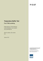 Temperature Buffer Test. Final THM modelling