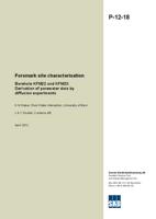 Forsmark site characterisation. Borehole KFM22 and KFM23: Derivation of porewater data by diffusion experiments