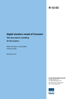 Digital elevation model of Forsmark. Site-descriptive modelling. SR-PSU biosphere