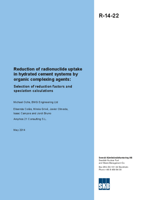 Reduction of radionuclide uptake in hydrated cement systems by organic complexing agents: Selection of reduction factors and speciation calculations