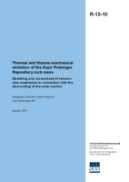 Thermal and thermo-mechanical evolution of the Äspö Prototype Repository rock mass. Modelling and assessment of sensors data undertaken in connection with the dismantling of the outer section