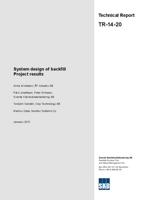 System design of backfill. Project results