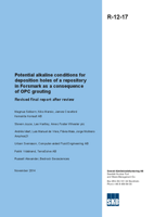 Potential alkaline conditions for deposition holes of a repository in Forsmark as a consequence of OPC grouting. Revised final report after review