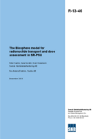 The Biosphere model for radionuclide transport and dose assessment in SR-PSU. Updated 2017-09