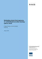 Estimating doses from exposure to contaminated air when burning peat or wood