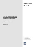 Flow and pressure response in compacted bentonite due to external fluid pressure