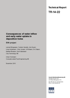 Consequences of water inflow and early water uptake in deposition holes. EVA Project