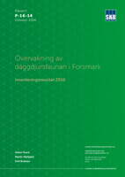 Övervakning av däggdjursfaunan i Forsmark. Inventeringsresultat 2016