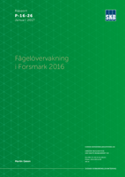 Fågelövervakning i Forsmark 2016. Uppdaterad 2017-03