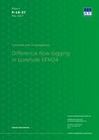 Forsmark site investigations. Difference flow logging in borehole KFM24