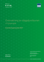 Övervakning av däggdjursfaunan i Forsmark. Inventeringsresultat 2017