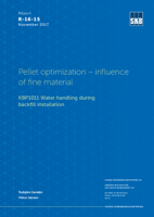 Pellet optimization - influence of fine material. KBP1011 Water handling during backfill installation