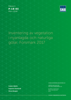 Inventering av vegetation i nyanlagda och naturliga gölar, Forsmark 2017