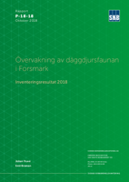 Övervakning av däggdjursfaunan i Forsmark. Inventeringsresultat 2018