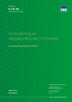 Övervakning av däggdjursfaunan i Forsmark. Inventeringsresultat 2019