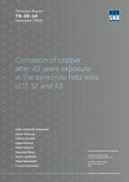 Corrosion of copper after 20 years exposure in the bentonite field tests LOT S2 and A3.