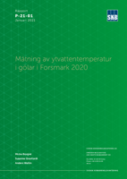 Mätning av ytvattentemperatur i gölar i Forsmark 2020