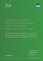 Modelling of the long term diffusion and sorption experiment using an analytically solvable model. Task 9 of SKB Task Force GWFTS - Increasing the realism in solute transport modelling based on the field experiments REPRO and LTDE-SD