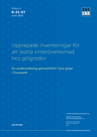 Upprepade inventeringar för att skatta vinteröverlevnad hos gölgrodor. En undersökning genomförd i fyra gölar i Forsmark