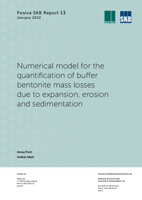 Numerical model for the quantification of buffer bentonite mass losses due to expansion, erosion and sedimentation