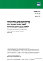 Determination of the water retention curve of bentonite from Georgia and from Wyoming (United States). Experimental results using the jar method and assessment of available techniques for suction control and measurement