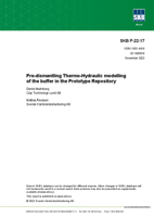 Pre-dismantling Thermo-Hydraulic modelling of the buffer in the Prototype Repository