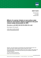 Effects of a warmer climate on near-surface water balances of biosphere objects examined in the post-closure safety assessments for SFR. Simulations with MIKE SHE SR-PSU 5000 AD model