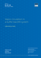 Vapor circulation in a buffer-backfill system. Laboratory tests