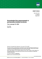 Groundwater flow measurements in permanently installed boreholes. Test campaign 18, 2024