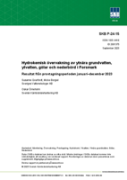 Hydrokemisk övervakning av ytnära grundvatten, ytvatten, gölar och nederbörd i Forsmark. Resultat från provtagningsperioden januari-december 2023