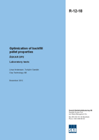 Optimization of backfill pellet properties. ÅSKAR DP2. Laboratory tests