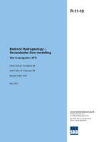 Bedrock Hydrogeology - Groundwater flow modelling. Site investigation SFR