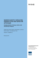 Updated model for radionuclide transport in the near-surface till at Forsmark. Implementation of decay chains and sensitivity analyses