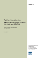 Äspö Hard Rock Laboratory. Difference flow logging in boreholes KA3011A01 and KA3065A01