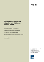 The potential radionuclide migration role of bitumen colloids at SFR