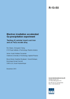 Electron irradiation accelerated Cu-precipitation experiment. Testing of canister insert cast iron and an FeCu model alloy