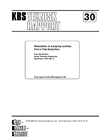 Retardation of escaping nuclides from a final depository