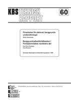 Förarbeten till platsval, berggrundsundersökningar; Berggrundsförhållanden i Finnsjöområdets nordöstra del